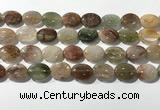 CRU923 15.5 inches 13*18mm oval mixed rutilated quartz beads wholesale