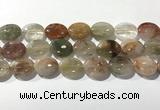 CRU924 15.5 inches 15*20mm oval mixed rutilated quartz beads wholesale