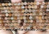 CRU943 15.5 inches 5mm round mixed rutilated quartz beads