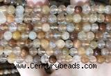 CRU944 15.5 inches 6mm round mixed rutilated quartz beads