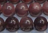 CRZ1003 15.5 inches 7mm - 7.5mm round A grade natural ruby beads