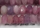 CRZ1151 15.5 inches 3.5*5.5mm faceted rondelle natural ruby beads