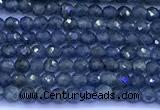 CRZ1170 15 inches 2mm faceted round sapphire beads