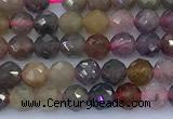 CRZ1205 15 inches 5mm faceted round ruby sapphire beads