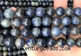 CRZ1219 15 inches 12mm round sapphire gemstone beads wholesale