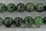 CRZ722 15.5 inches 8mm round ruby zoisite gemstone beads