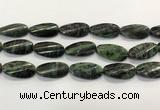 CRZ797 15.5 inches 15*30mm twisted oval ruby zoisite gemstone beads