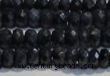 CRZ972 15.5 inches 4*6mm faceted rondelle A- grade sapphire beads