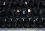 CRZ973 15.5 inches 5*7mm faceted rondelle A- grade sapphire beads