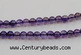 CSA01 15.5 inches 4mm round synthetic amethyst beads wholesale