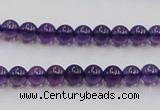 CSA03 15.5 inches 6mm round synthetic amethyst beads wholesale