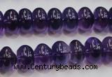 CSA09 15.5 inches 8*12mm rondelle synthetic amethyst beads wholesale