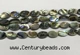 CSB4127 15.5 inches 10*14mm oval abalone shell beads wholesale