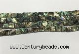 CSB4143 15.5 inches 8*8mm square abalone shell beads wholesale