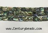 CSB4146 15.5 inches 14*14mm square abalone shell beads wholesale