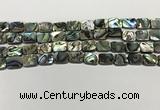 CSB4151 15.5 inches 8*10mm rectangle abalone shell beads wholesale