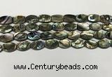 CSB4159 15.5 inches 8*12mm flat drum abalone shell beads wholesale