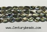 CSB4160 15.5 inches 10*14mm flat drum abalone shell beads wholesale