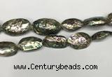 CSB4179 15.5 inches 13*30mm - 15*35mm freeform abalone shell beads