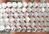 CSE613 15 inches 10mm round selenite gemstone beads