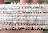 CSE620 15 inches 5*8mm rondelle selenite gemstone beads