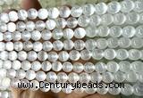 CSE630 15 inches 6mm round selenite beads wholesale