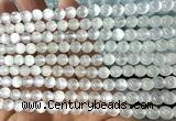 CSE650 15 inches 6mm round selenite beads wholesale