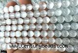 CSE651 15 inches 8mm round selenite beads wholesale