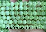 CSE682 15 inches 10mm round selenite beads wholesale