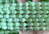CSE685 15 inches 8*12mm rice selenite beads wholesale