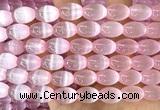 CSE706 15 inches 10*14mm rice selenite beads wholesale