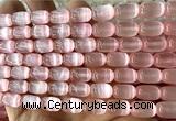 CSE718 15 inches 8*12mm drum selenite beads wholesale