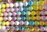CSE752 15 inches 10mm round rainbow selenite beads wholesale