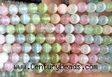 CSE761 15 inches 8mm round colorful selenite beads wholesale