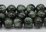 CSH04 15.5 inches 12mm round natural seraphinite gemstone beads