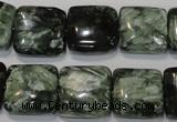 CSH104 15.5 inches 16*16mm square natural seraphinite gemstone beads