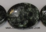 CSH138 15.5 inches 30*40mm oval natural seraphinite gemstone beads