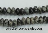 CSI04 15.5 inches 4*8mm rondelle silver scale stone beads wholesale