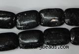 CSI114 15.5 inches 13*18mm rectangle silver scale stone beads