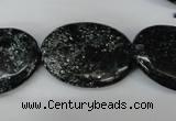 CSI98 15.5 inches 22*30mm oval silver scale stone beads wholesale