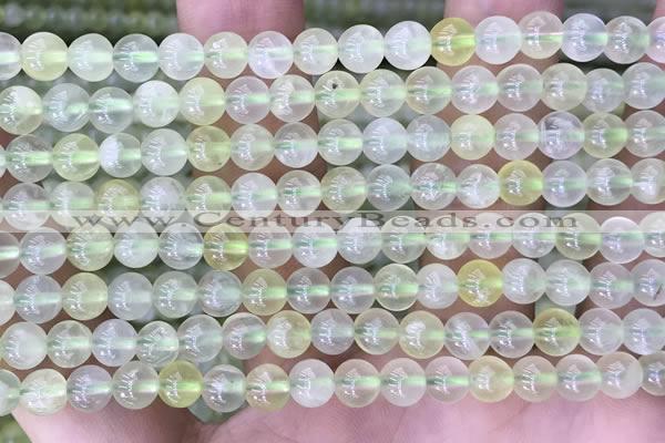 CSJ319 15.5 inches 6mm round serpentine new jade beads