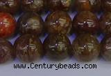 CSL224 15.5 inches 12mm round gold leaf jasper beads wholesale