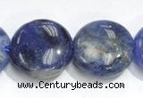 CSO09 15.5 inches A grade 8mm coin sodalite beads wholesale