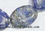 CSO12 15.5 inches 18*25mm oval A grade sodalite beads wholesale