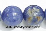 CSO16 15.5 inches 10mm round AB grade sodalite gemstone beads