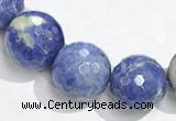 CSO18 8mm faceted round AB grade sodalite beads wholesale