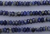 CSO31 15.5 inches 3*6mm faceted rondelle sodalite gemstone beads