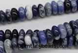 CSO40 15.5 inches 5*10mm rondelle sodalite gemstone beads wholesale