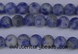 CSO531 15.5 inches 6mm round matte African sodalite beads wholesale