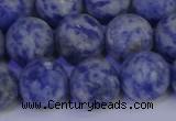 CSO535 15.5 inches 14mm round matte African sodalite beads wholesale